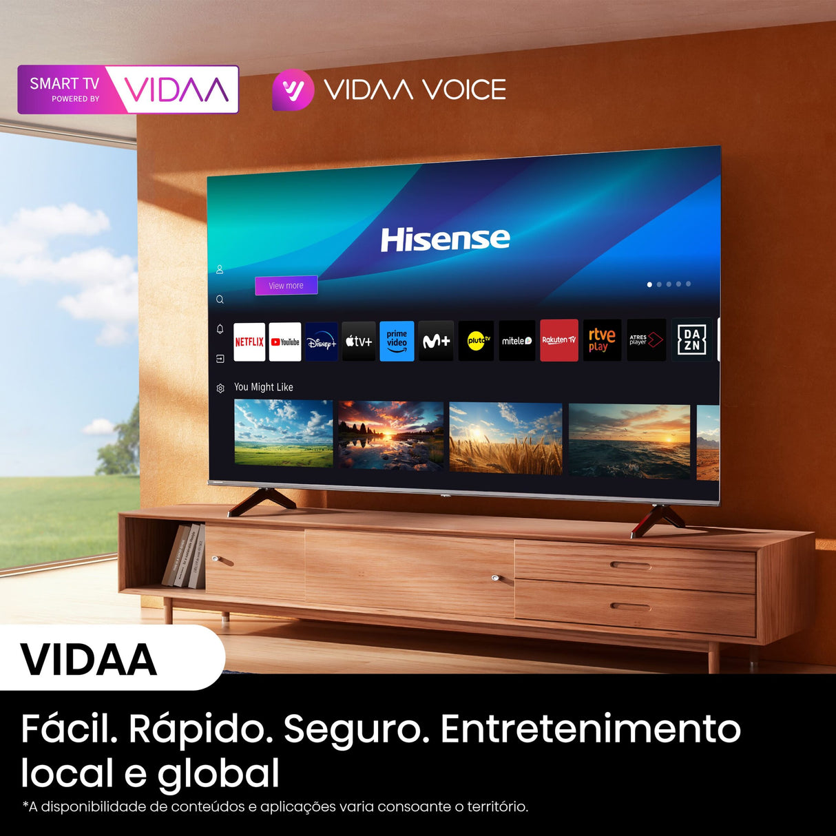 TV Hisense 55” 4K UHD Smart VIDAA