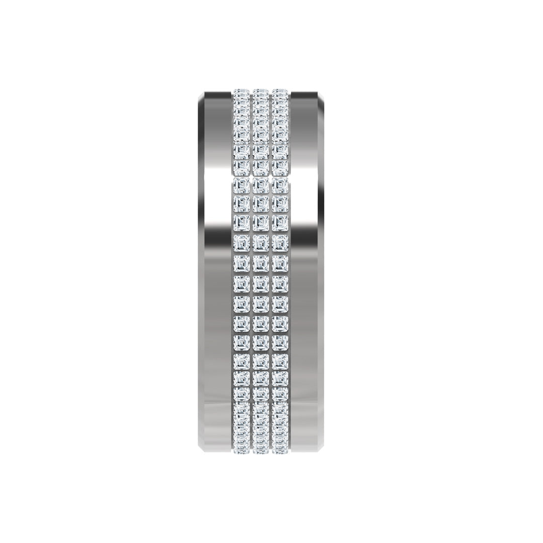 Anel de Senhora Porodo Smart Wearable - Prata – Tamanho 8 – Prateado