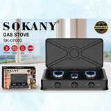 Sokany SK-07003, Fogão a Gás Portátil Três Queimadores