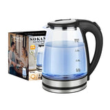 Sokany SK-1029, Chaleira Elétrica de Vidro 1500w, 2 Ltr
