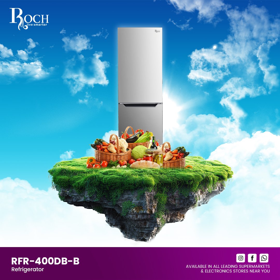 Refrigeradores ROCH 320 Ltrs. (RFR-400DB-B)