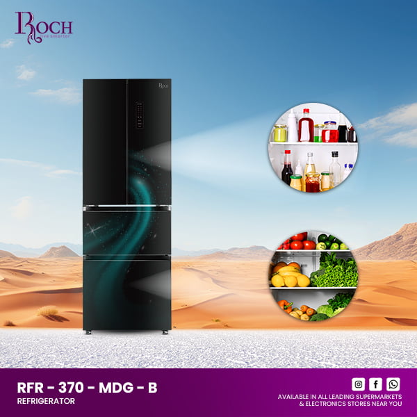 Refrigeradores ROCH 298 Ltrs. (RFR-370-MDG-B)