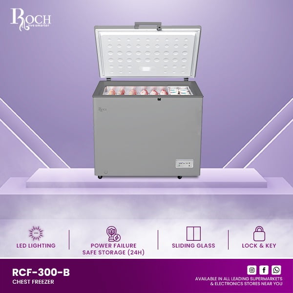 ROCH Arca Chest Freezer (RCF-300B-B)