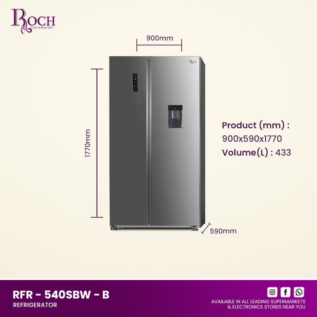 REFRIGERADOR ROCH 540L (2PORTA/BEBEDOR)