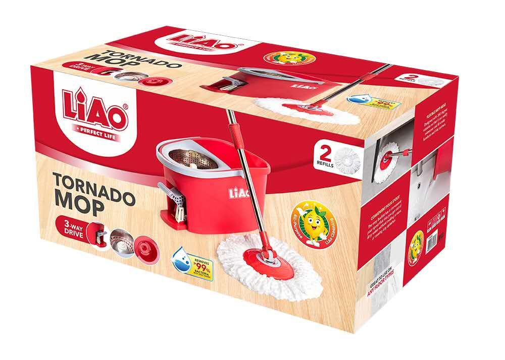 Balde de limpar o chão Tornado Mop 3 Way Drive (6)