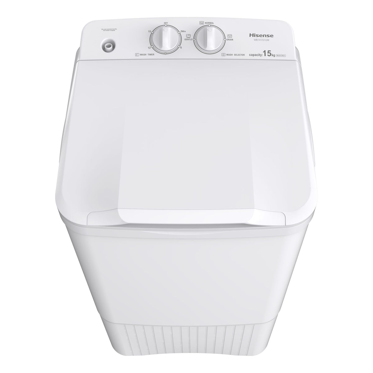 HISENSE MAQ. LAVAR MANUAL 15KG - WB1X151UW