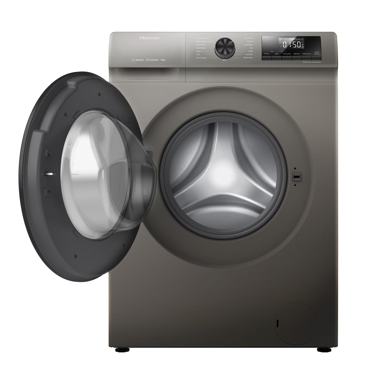 Máquina de Lavar Roupa Automática com Carregamento Frontal de 9 kg I Hisense WFQP9012VMT
