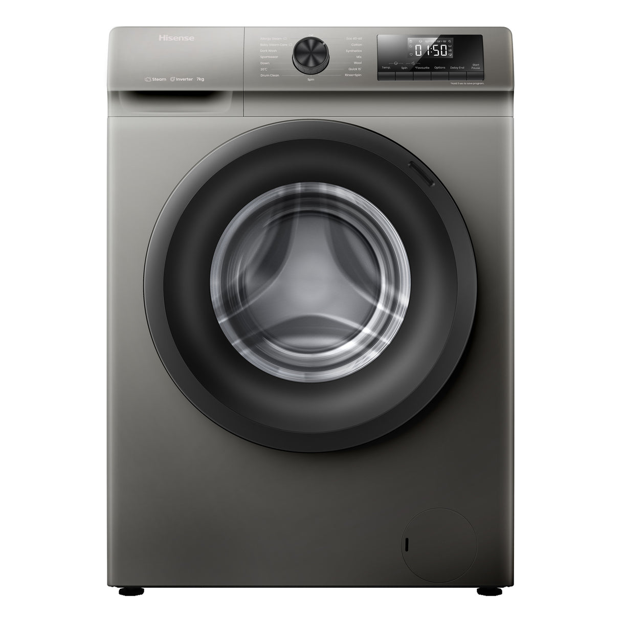 Máquina de Lavar Roupa Automática com Carregamento Frontal de 9 kg I Hisense WFQP9012VMT