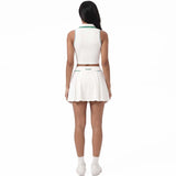 CONJUNTO FITNESS FEMININO CORTLINE BRANCO S