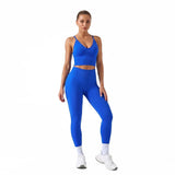 CONJUNTO FITNESS FEMININO  ELECTRIC AZUL -S