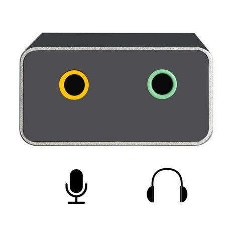 ADAPT EWENT USB-C PARA JACK 2 X 3.5MM PRETO