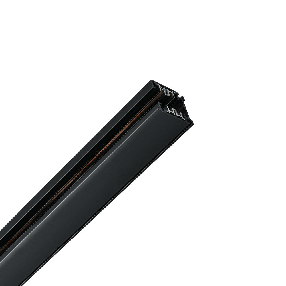 Trilho de Alumínio Braytron 1m Preto para Iluminação LED | Sistema de Trilho