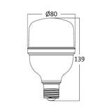 Lâmpada LED Bulbo Alta Potência 40W 4260lm E27 6500K Braytron