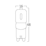 Lâmpada LED G9 3W 3000K 260lm Braytron Dimerizável – Luz Quente