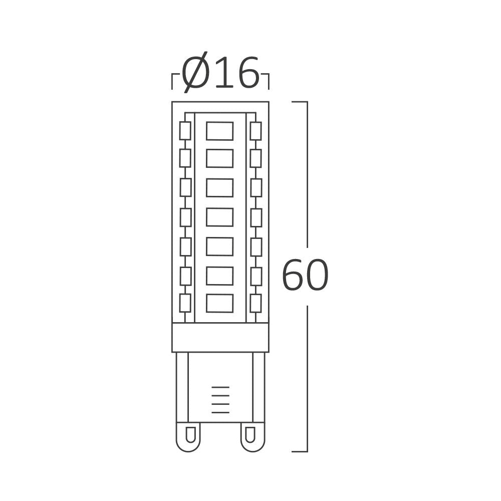 Lâmpada LED G9 9W 6500K 360° Braytron – Luz Fria Super Potente