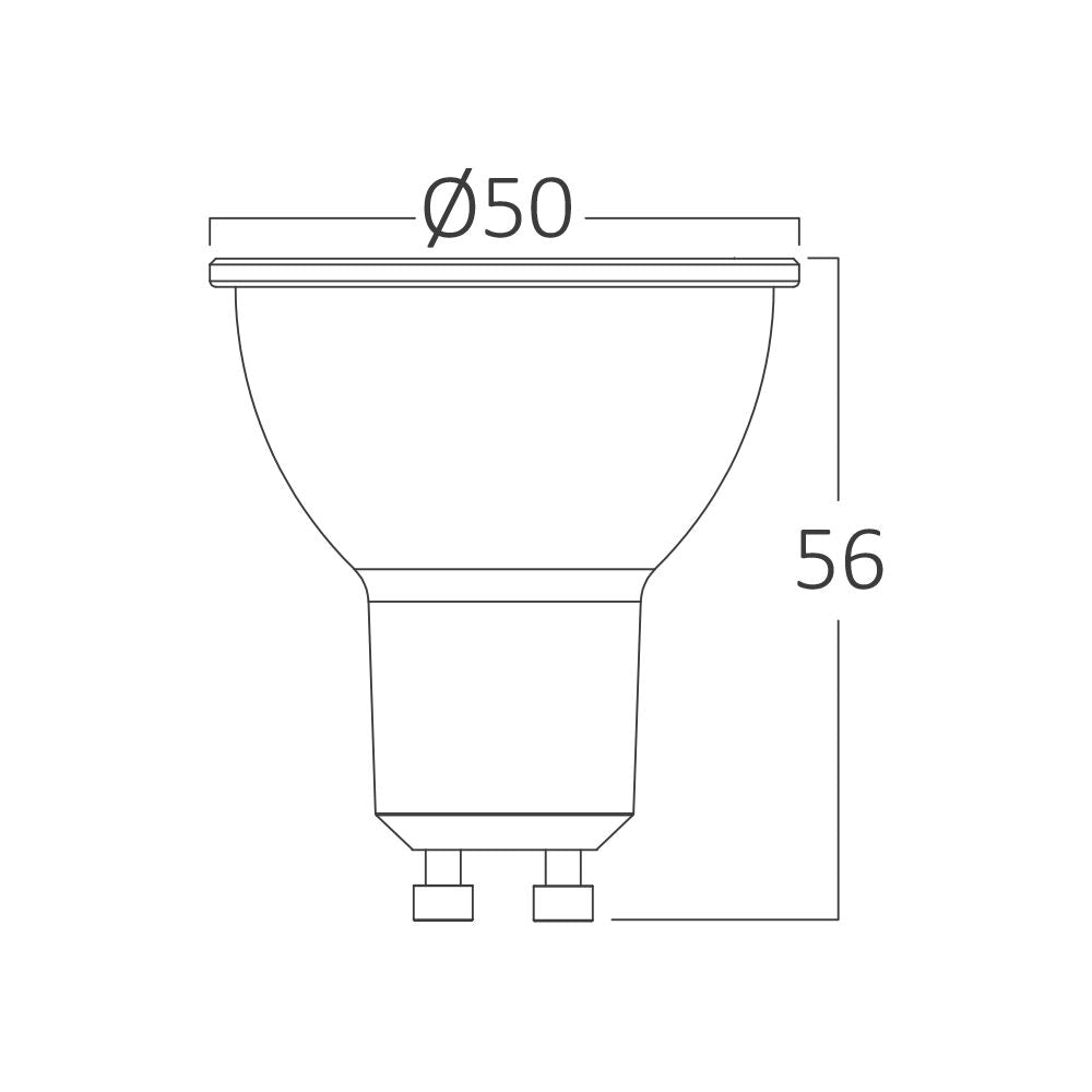 Lâmpada LED Spot 6,5W GU10 4000K Braytron
