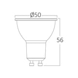 Lâmpada LED Spot 6,5W GU10 4000K Braytron