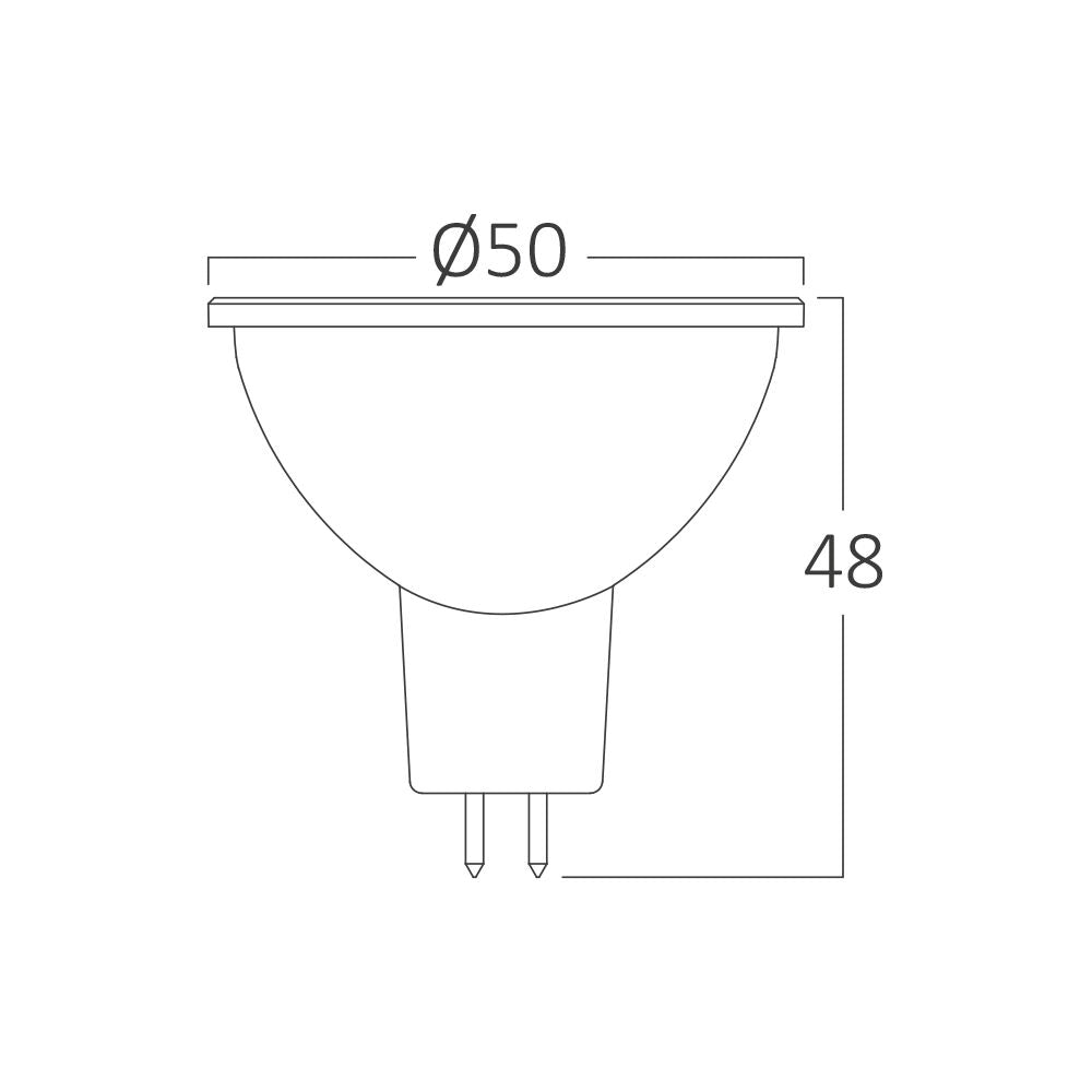 Lâmpada LED Spot 6,5W GU5.3 3D-PLS 3000K Braytron