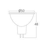 Lâmpada LED Spot 6,5W GU5.3 3D-PLS 3000K Braytron