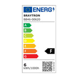 Lâmpada LED Filamento ST64 6W E27 2200K Âmbar Braytron – Vintage e Aconchegante