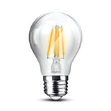 LED A60 7W E27 Transparente 3000K 806lm Braytron