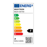 Lâmpada LED Spot 6,5W GU10 3000K 580lm Braytron