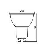 Lâmpada LED Spot 7W GU10 3D 6500K Braytron