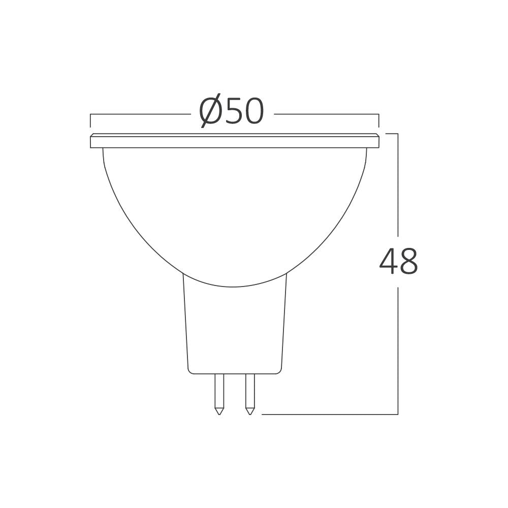 Lâmpada LED Spot 6,5W GU5.3 4000K 580lm Braytron