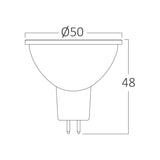 Lâmpada LED Spot 7W GU10 3D 3000K Dimerizável Braytron
