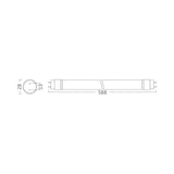 Tubo LED T8 24W 4000K G13 Braytron – Luz Neutra para Iluminação Comercial