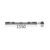 Luminária LED à Prova d'Água Braytron Aqualine 1x1.5m IP65 | Iluminação à Prova d'Água