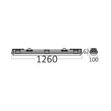 Luminária LED à Prova d'Água Braytron Aqualine 2x1.2m IP65 | Iluminação à Prova d'Água