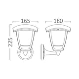 Luminária de Parede Braytron Berlin Branca 1xE27 IP44 | Iluminação Externa