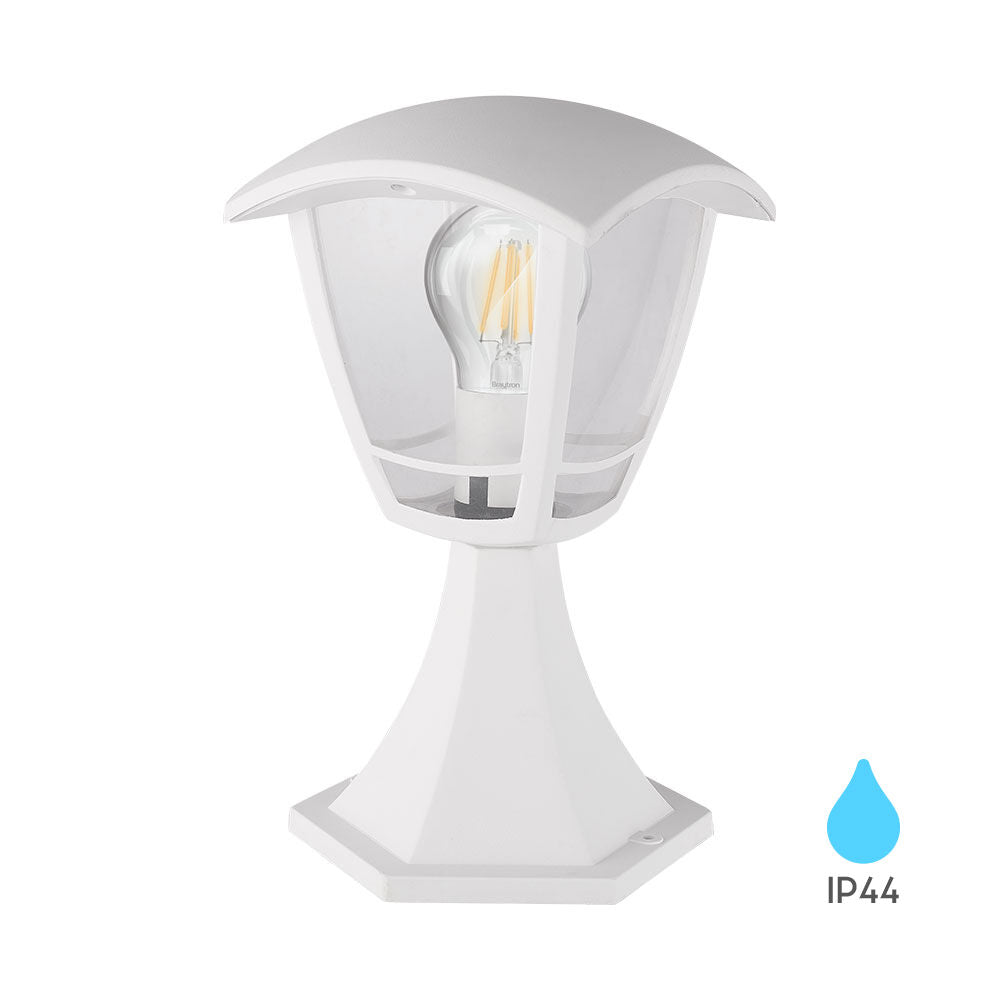 Luminária de Parede Braytron Berlin Base Branca 1xE27 IP44 | Iluminação Externa