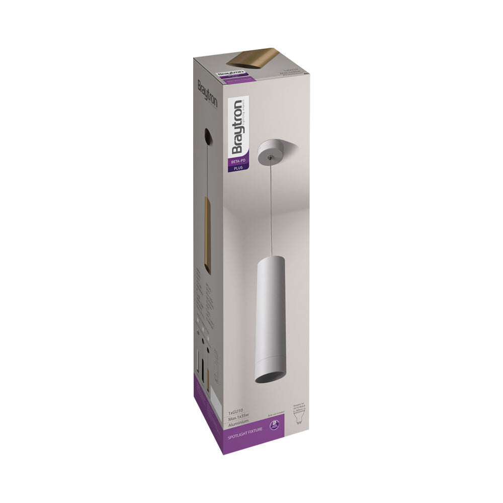Spot LED Braytron Beta 6020 Pendente Redondo Branco GU10 | Iluminação Direcionada