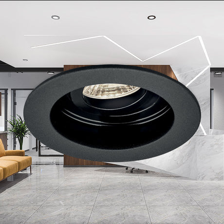 Spot LED Braytron Beta Redondo Preto | Iluminação Direcionada