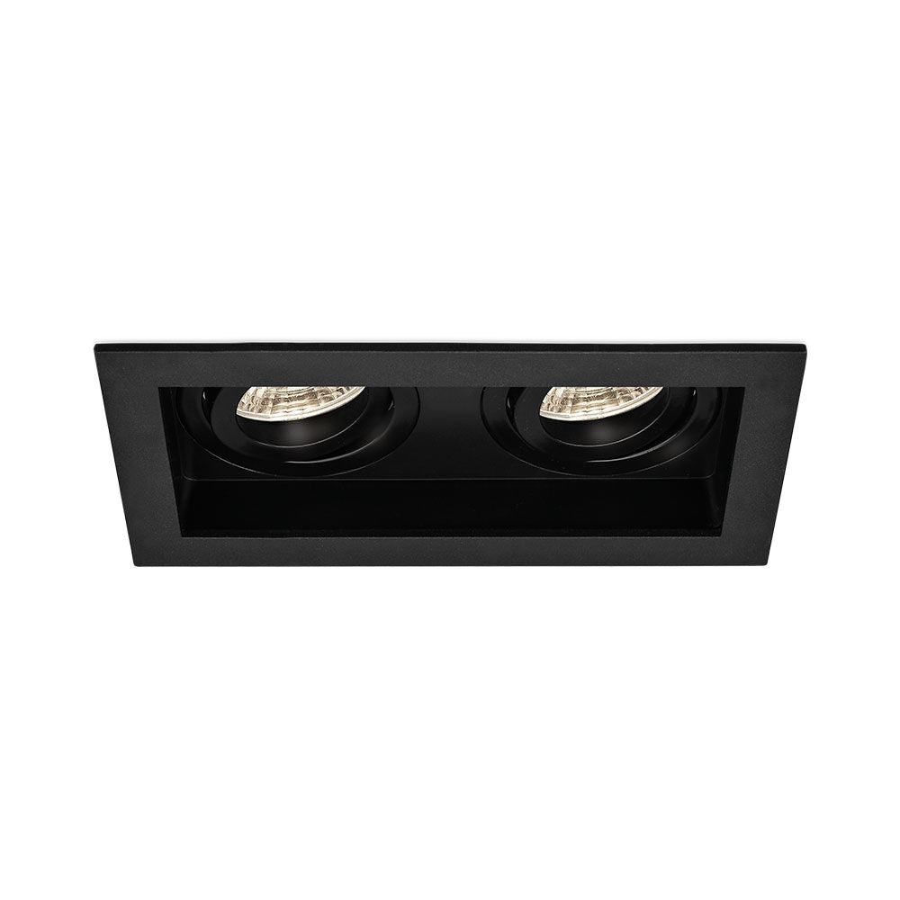 Spot LED Braytron Beta Quadrado 2D Preto | Iluminação Direcionada