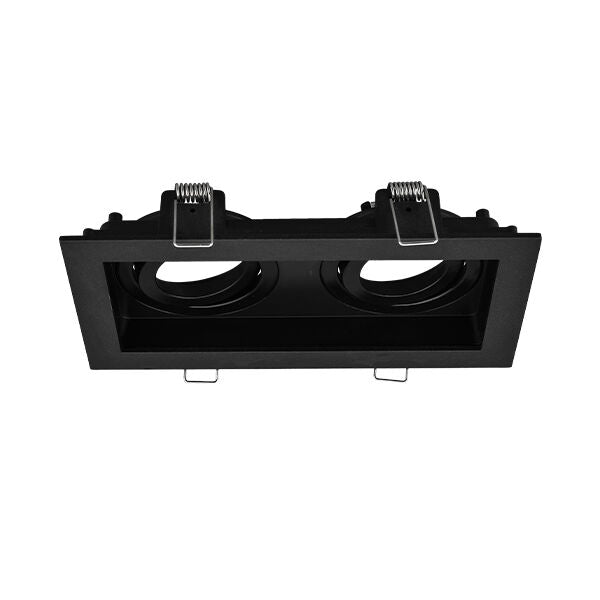 Spot LED Braytron Beta Quadrado 2D Preto | Iluminação Direcionada