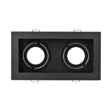 Spot LED Braytron Beta Quadrado 2D Preto | Iluminação Direcionada