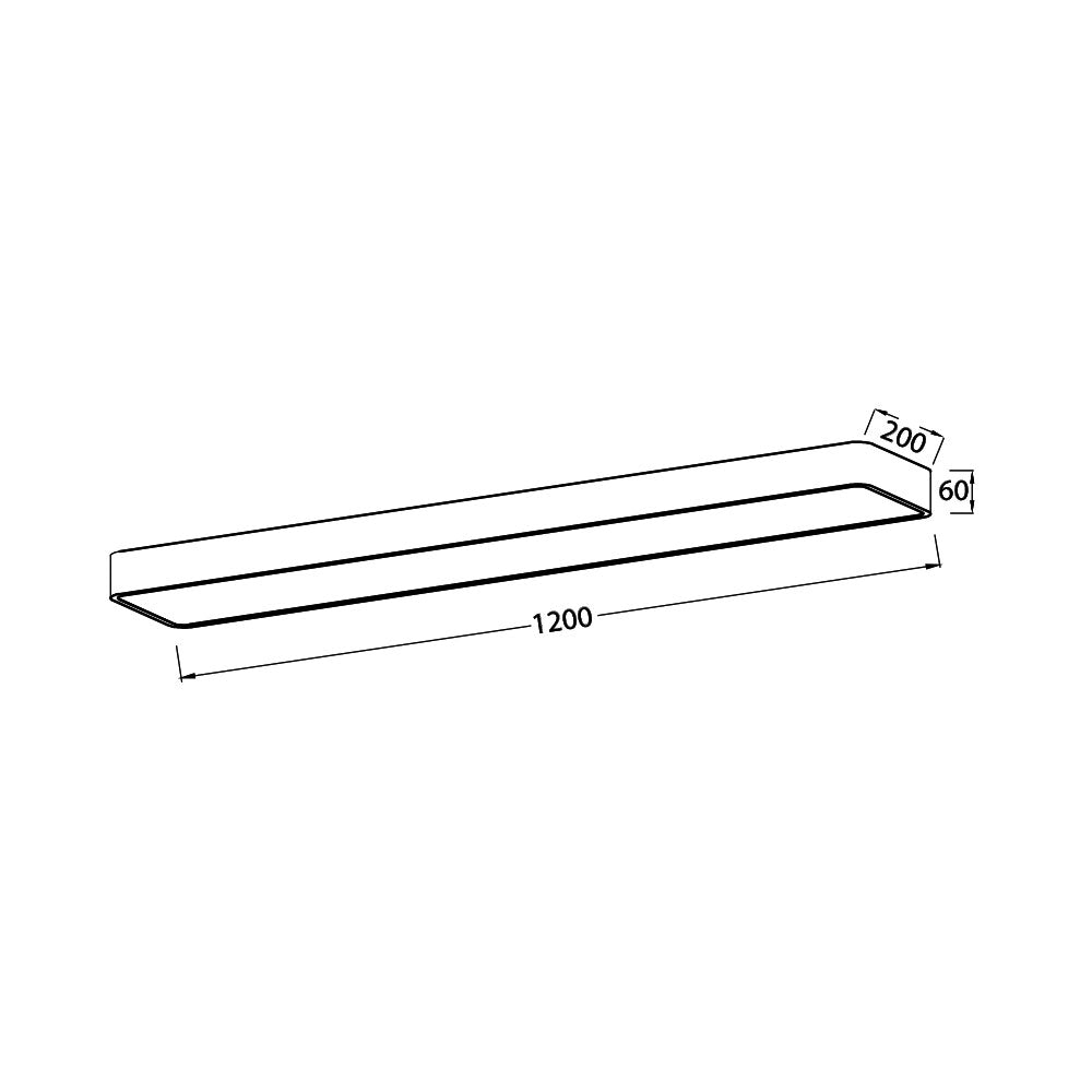 Luminária de Teto Braytron Blade Linear 45W Preta 3IN1 | Iluminação Regulável