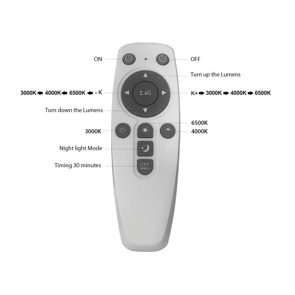 Luminária de Teto Braytron Blade Pendente Redonda 45W Branca com Controle Remoto | Iluminação Regulável