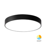 Luminária de Teto Braytron Blade Redonda 36W 3IN1 Preto | Iluminação Regulável