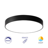 Luminária de Teto Braytron Blade Redonda 45W Preto com Controle Remoto | Iluminação Regulável