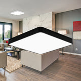 Luminária de Teto Braytron Blade Quadrada 36W 3IN1 Preta | Iluminação Regulável