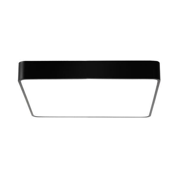 Luminária de Teto Braytron Blade Quadrada 45W Preta com Controle Remoto | Iluminação Regulável