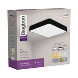 Luminária de Teto Braytron Blade Quadrada 45W Preta com Controle Remoto | Iluminação Regulável