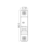 BRAYTRON-DISJUNTOR-1P-20A C TYPE 4.5KA-MCB