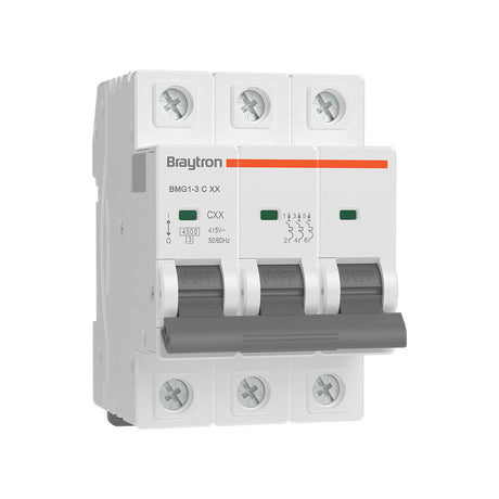 BRAYTRON-DISJUNTOR-3P-10A C TYPE 4.5KA-MCB
