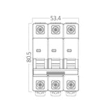 BRAYTRON-DISJUNTOR-3P-25A C TYPE 4.5KA-MCB