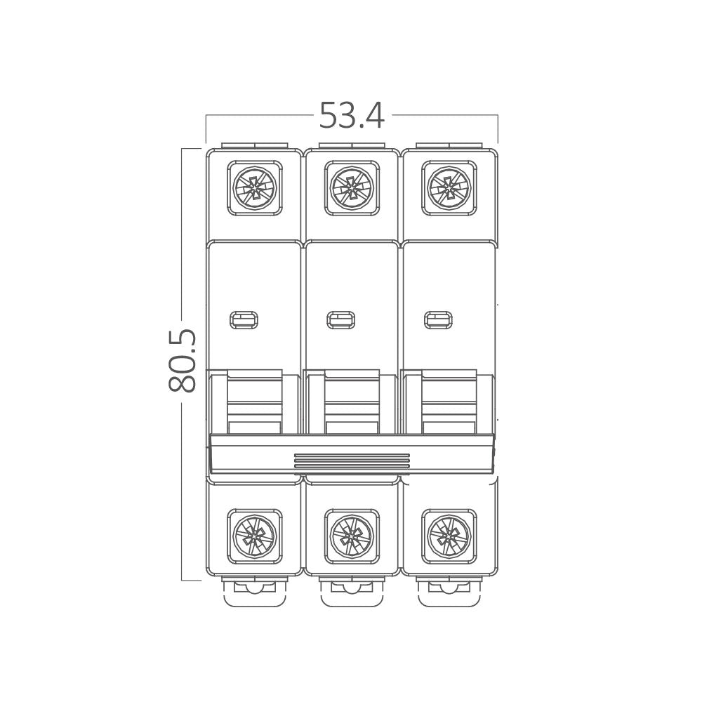 BRAYTRON-DISJUNTOR-3P-40A C TYPE 4.5KA-MCB